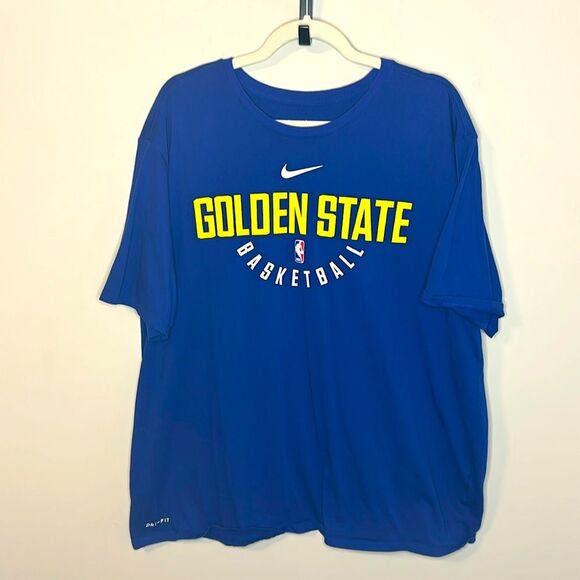 Golden State Basketball Nike Dri-Fit T-Shirt XXL Athletic Cut - Picture 1 of 4